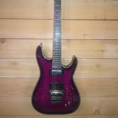 Schecter Blackjack SLS C-1 FR Sustainiac 2015 - see through purple image 1