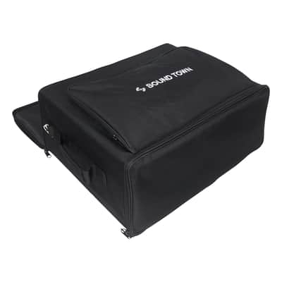 STRB-416B | Portable 4U Soft Rack Bag Case w/ 14" Rackable Depth, Plywood Frame, Padded Nylon, Shoulder Strap, Accessory Pocket image 7