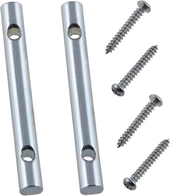 2pcs Guitar String Retainer Bar 44.8mm Guitar String Retainer Bar with Mounting Screws Metal Guitar Parts Accessories Guitar Tree Guide For Electric Guitars Parts image 1