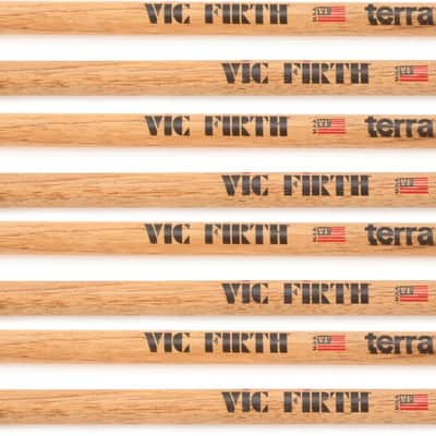 Vic Firth American Classic Terra Drumsticks - 7A Nylon Tip (4-pack) image 1