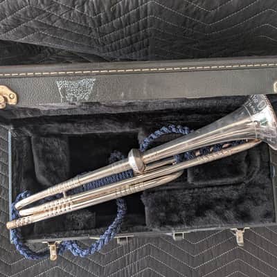 RON COLLIER ULTRA-RARE 'OLD GUARD' FIFE & DRUM CORPS CEREMONIAL TRUMPET w/CASE #7 image 3