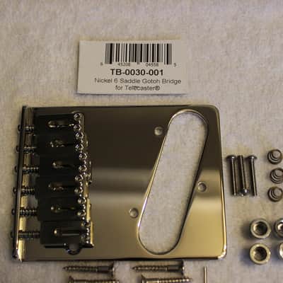 Fender/Gotoh Telecaster Nickel Body Hardware Set Modern GTC202 6-saddle Bridge USA Tele TB-0030-001 image 3