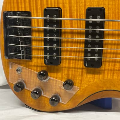 Yamaha TRBX605FM 5-String Electric Bass- Matte Amber image 5