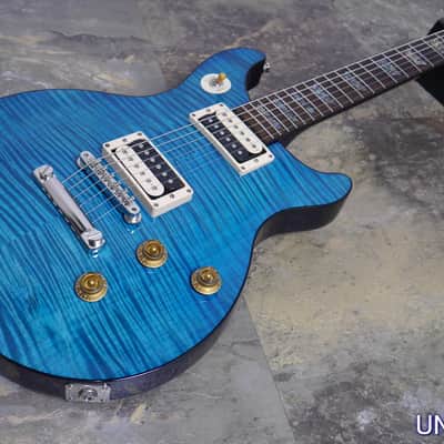 Gibson Custom Shop TAK MATSUMOTO DC STANDARD FLAMETOP AQUA BLUE image 4