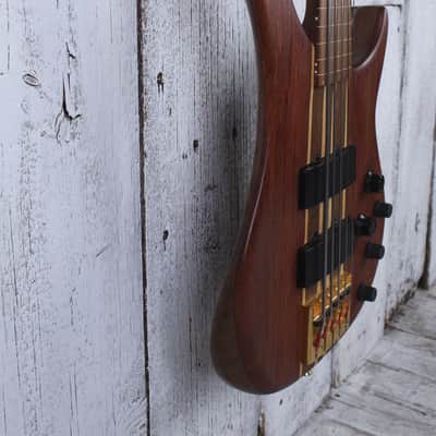 Peavey Cirrus 5 Bubinga Bass 5 String Electric Bass Guitar Natural with Gig Bag image 9