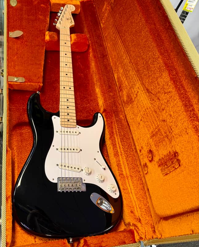 Fender Eric Clapton Signature Blackie Stratocaster with Noiseless Pickups and Tweed Case - Pre Owned