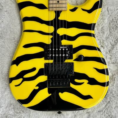 ESP LTD George Lynch GL-200MT Electric Guitar, Yellow Tiger Stripes Finish image 2
