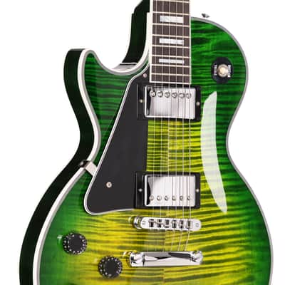 Gibson Custom Shop Les Paul Custom Made 2 Measure Iguana Burst Gloss Left-Handed image 4