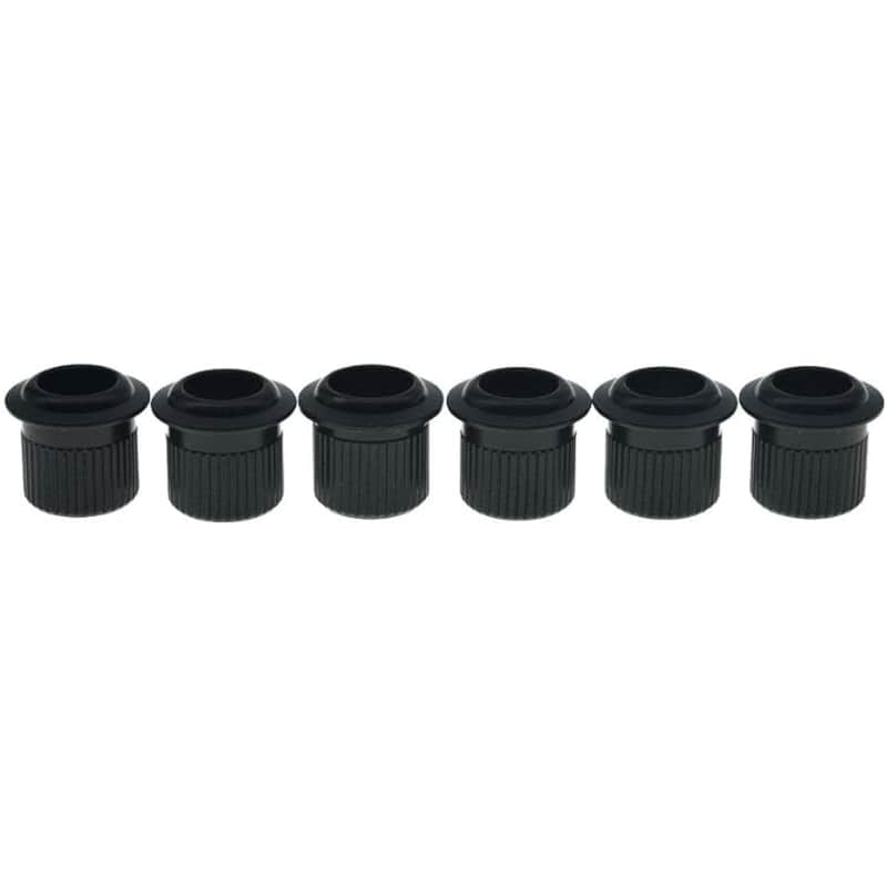 Premium Brass Vintage Size Guitar Tuner Bushings 1/4" Vintage Tuning Keys Tuning Machines Ferrules for vintage ST/TL/LP guitars Brass 6.5mm(I.D.)* 8.8mm(O.D.) Black image 1
