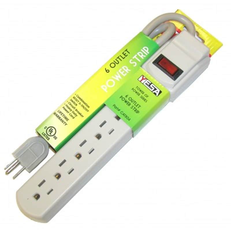 Yesa CAT804 Power Strip 6 Outlet image 1