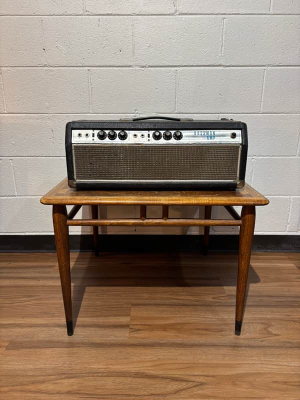 Fender Bassman "Drip Edge" 2-Channel 50-Watt Guitar Amp Head 1968 - 1969 - Silverface image 1