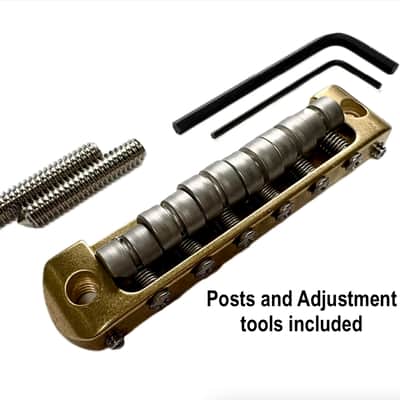 Bensonite Jazzmaster Bridge V2 - Nickel Plated Brass - 7.25'' radius image 2