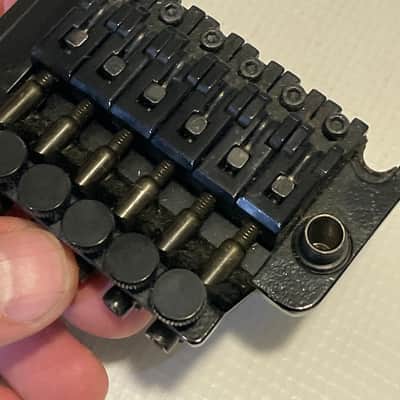2000's Era Korean Used Licensed Floyd Rose Black Guitar Tremolo Bridge Vibrato image 13