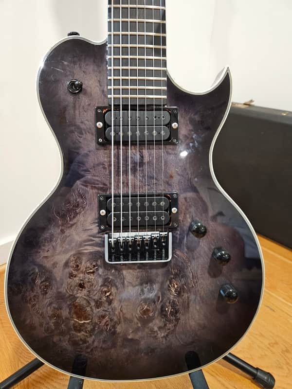Grzenia 7 string guitar, single-cut with Firebird style headstock image 1