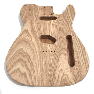 Unfinished 2 pcs Roasted Swamp ash Body Telecaster style, Light (-1,8kg / -3,9lb image 2
