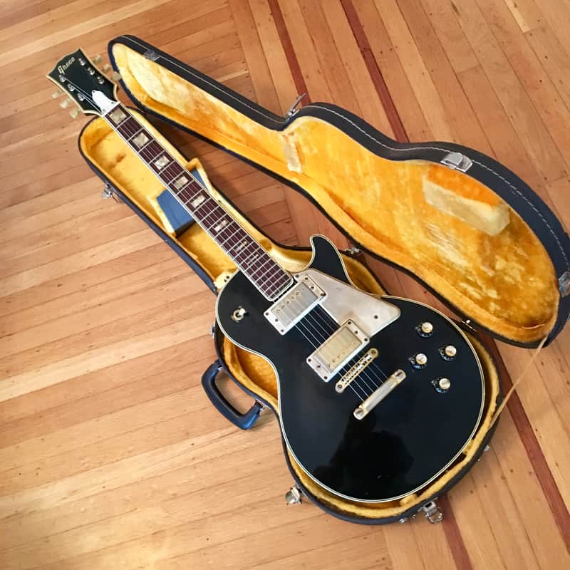 Greco Singlecut custom lawsuit EG-600 gibson case MIJ original vintage c 1977 Black Beauty image 1