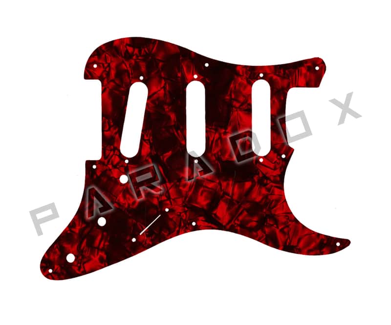 Custom Pickguard For 1994 Made in America Peavey Predator - Dark Red Pearl/Black/White/Black .090" image 1