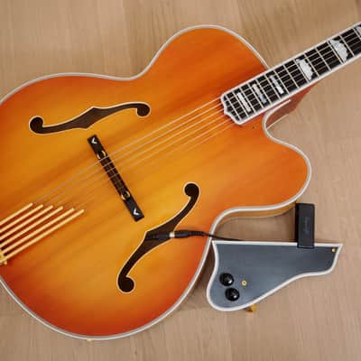 2005 Heritage Golden Eagle Archtop Guitar Sunburst w/ Benedetto Pickup, Kalamazoo USA image 18