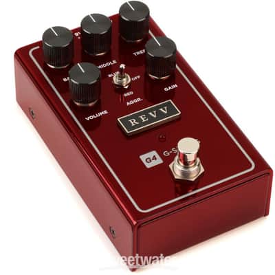 Revv G4 V2 Distortion Guitar Pedal - Red (RevvG4V2d1) image 2
