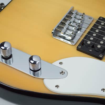 ONE of a KIND! Squier '51 Stratocaster/Telecaster/Precision Hybrid, Blonde/Black sides +CASE image 9