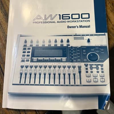Yamaha AW1600 Professional Audio Workstation 16-Track Digital Recorder 2000s - Silver with 2 E-MU PM5 monitor speakers image 7