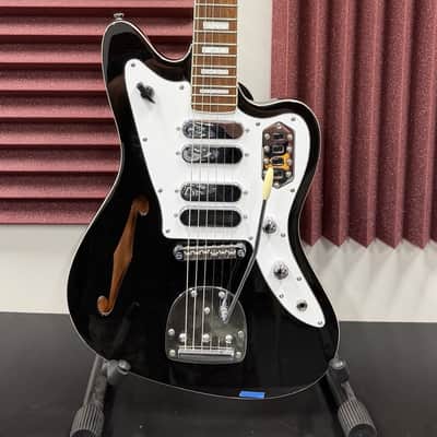 Vintage VRS654BK REVO Surfmaster Quad Electric Guitar Boulevard Black image 1