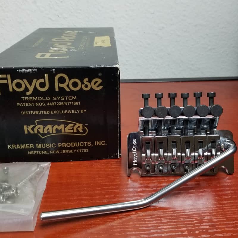 Floyd Rose 1984 Lefty Left Handed-MINT W/ BOX & Hardware-Vintage-Kramer 80's Chrome image 1