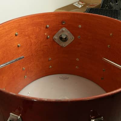 1980s Tama Cherry Wine 14x22 8.5x13 and 16x16 Drum Set image 14