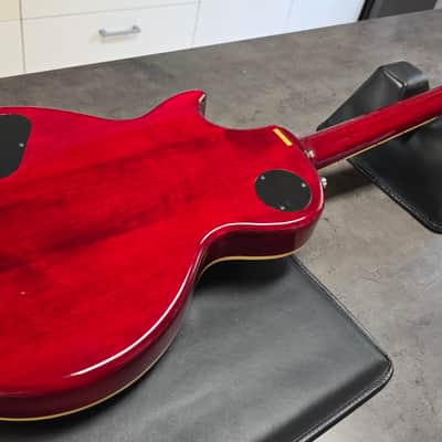 1994 Epiphone Les Paul Standard Birdseye Figured Top Korean Samick Long-Tenon MIK Korea Vintage 90s 1990's Gibson Truss Rod Cover image 13