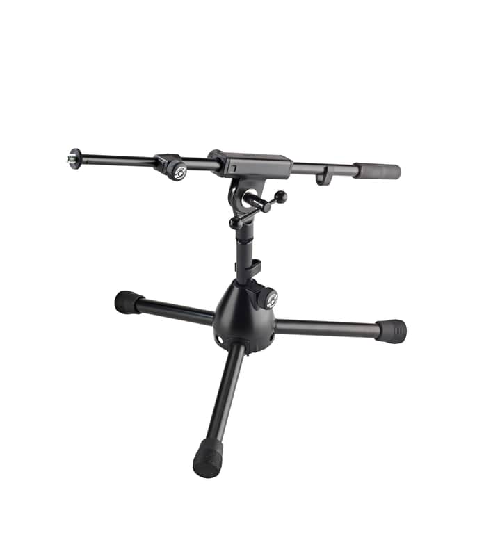 K&M 25950 11 Short Microphone Stand with 16.7-28.5 Boom Arm image 1