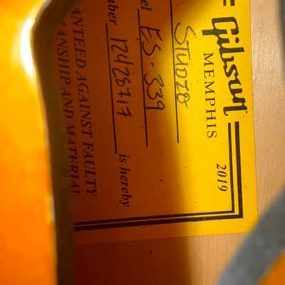 Gibson Memphis ES-339 Studio (4-Knob) 2016 - 2018 - Ginger Burst image 5