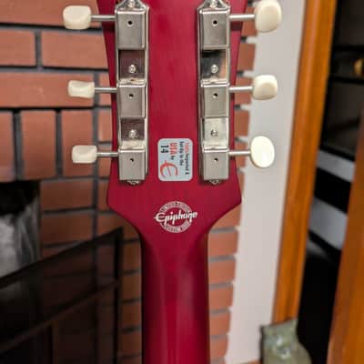 Modified Epiphone Les Paul Special I P-90 - Worn Cherry image 5