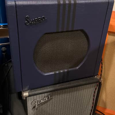 Supro 1822R Delta King 12 15-Watt 1x12" Guitar Combo 2021 - Present - Navy Blue / Black Stripes image 1