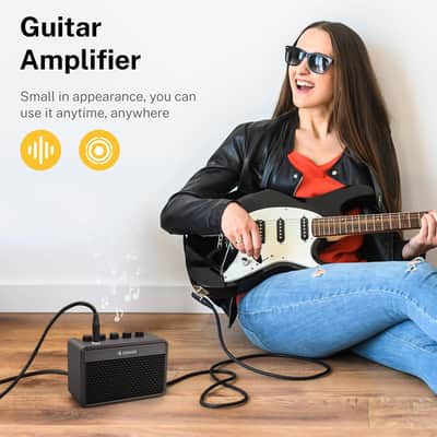 Donner Mini Guitar Amp Small Electric Amplifier 5W Portable, Practice Guitar Combo Amp DA-10 image 6