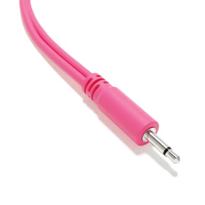 ExcelValley [Pink] 5-Pack - Mono Splitter Y Patch Cables - TS 3.5mm 1/8" Eurorack Synth Synthesizer image 4