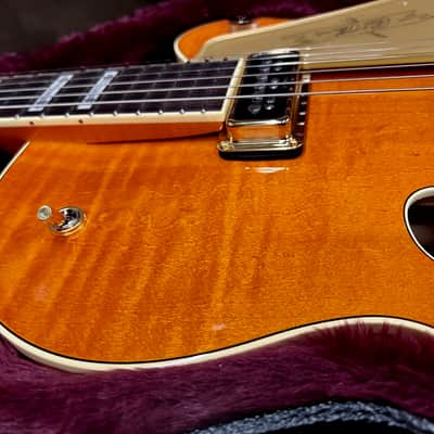 Gretsch G6120T-55 Vintage Select '55 Chet Atkins Hollow Body with Bigsby 2016 - Present - Vintage Orange Stain image 16