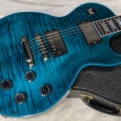 NEW! Gibson Les Paul Custom Peacock Widow - Monster Flame Top! Limited Edition - Weighs in at only 8 lbs!! - Authorized Dealer - G07572 image 4