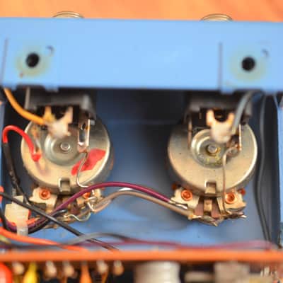Tycobrahe Octavia Original Vintage Fuzz w/ Wooden Crate 1975 Blue image 11