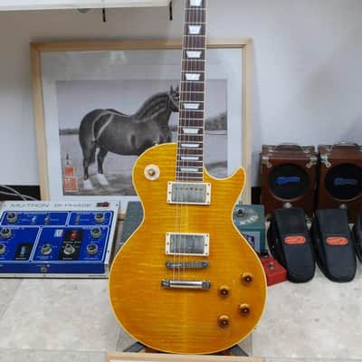 Luthier Built 59 Inspired Gary Moore Peter Greene Burst Lemon Burst image 5