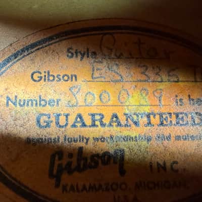 Gibson ES-335 1968 - Sunburst #800089 image 10