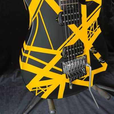 EVH Wolfgang Special Striped with Ebony Fretboard 2024 - Present - Satin Black/Yellow Stripes image 5