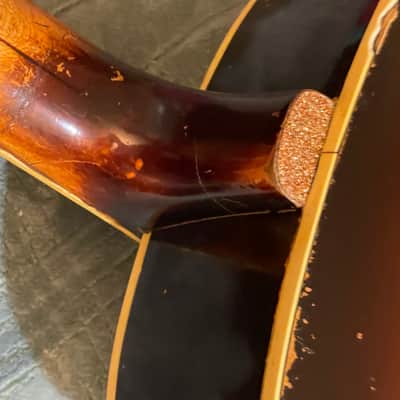 Vintage Gretsch for restoration / repair / luthier ELECTROMATIC 1953. or 1954 - Sunburst (worn) But original image 15