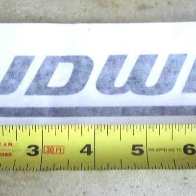 Ludwig Bass Drum Head Logo Decal Sticker - Vintage (NOS) image 2