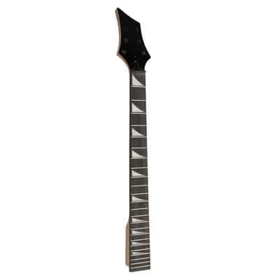 Cxxss DIY 6 String Flame Shaped Style HSH Electric Guitar Kits with Mahogany Body, Maple Neck and Accessories White image 2