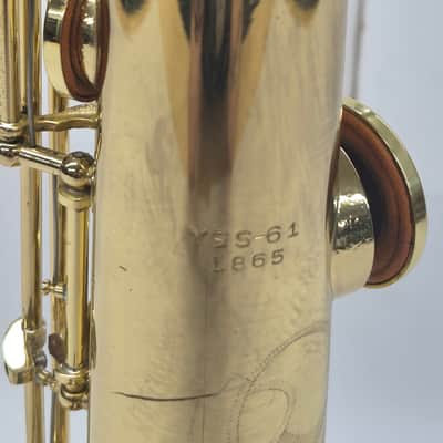 Yamaha YSS-61 Soprano Saxophone 1970s Purple Logo image 6