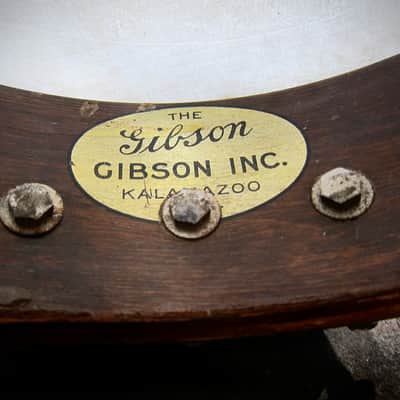 Gibson Tenor Banjo Model TB-1 Four String with Resonator Circa-1925-Dark Sunburst image 19