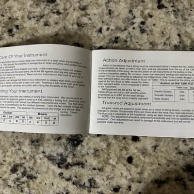 Epiphone Owners Manual 2003 Casino Les Paul Flying V AlleyKat B. B. King Special II Fat 210Jack Cassidy Bass image 5