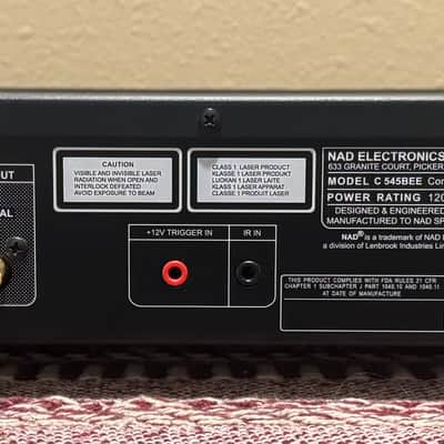 NAD C545BEE Compact Disc Player w/ Remote image 8