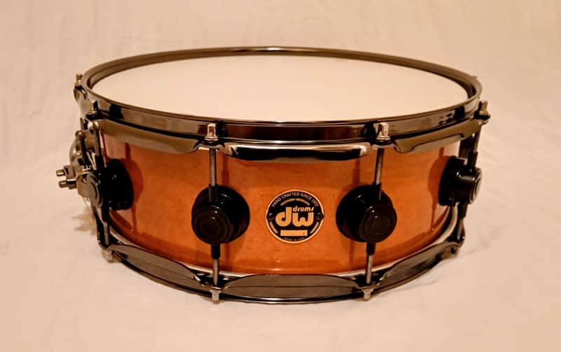 DW (c video) CUSTOM CINNAMON RAISIN LACQUER SNARE DRUM FREE SHIP TO C-USA! image 1