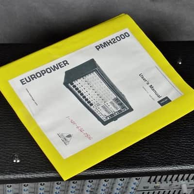 Behringer PMH2000 Europower 2 x 250W Stereo Powered 10 Ch Mixer w/Manual image 10